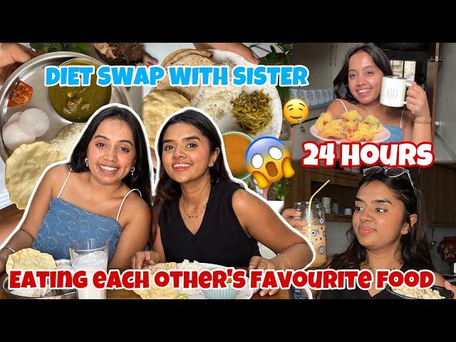 Eating each other’s fav food for 24 HOURS