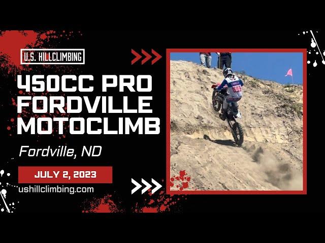 450cc Pro Class - Fordville Motoclimb Eagle Ridge Motorcycle Club Fordville, ND 7/2/2023