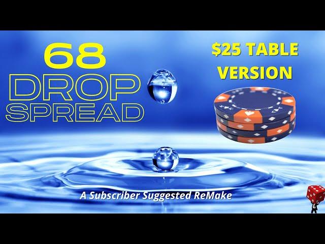 Winning Subscriber Suggested Classic Craps Betting Strategy Re-Make: 68 Drop Spread (for $25 Tables)