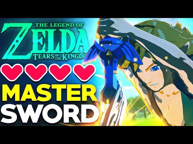 Get Master Sword With ONLY 4 Hearts In Tears Of The Kingdom