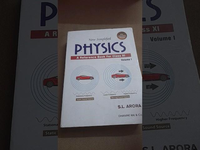 S.L.ARORA book volume I | class XI physics book | #books #cbse#physics #science