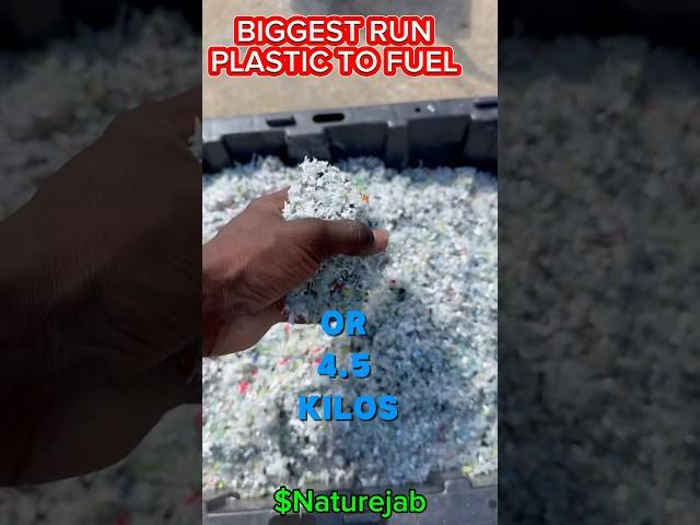 10 lbs of plastic to FUEL! ️ #Science #Education #Viral #NatureJab #Pyrolysis #ForYouPage #Cars