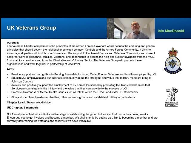 Iain MacDonald introduces the UK Veterans Group - Johnson Controls