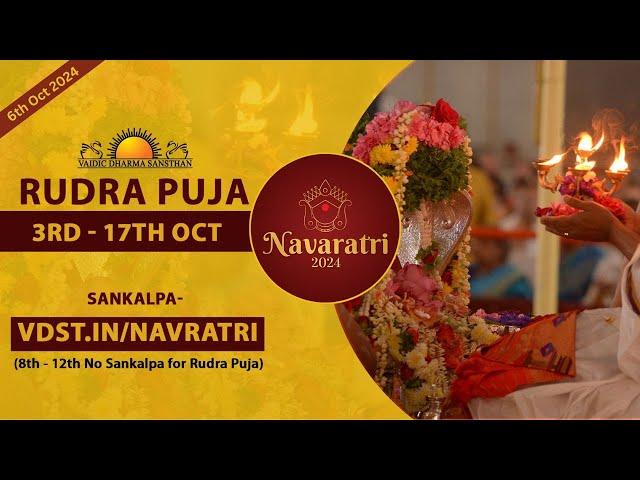 Navratri Day 4 - Rudra Puja With Gurudev | 6 Oct 2024 | Live From VDS Bangalore Ashram