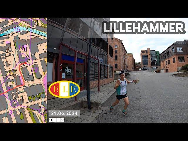 Headcam Orienteering: Lillehammer, Innlandet. Norway. O-Festival.