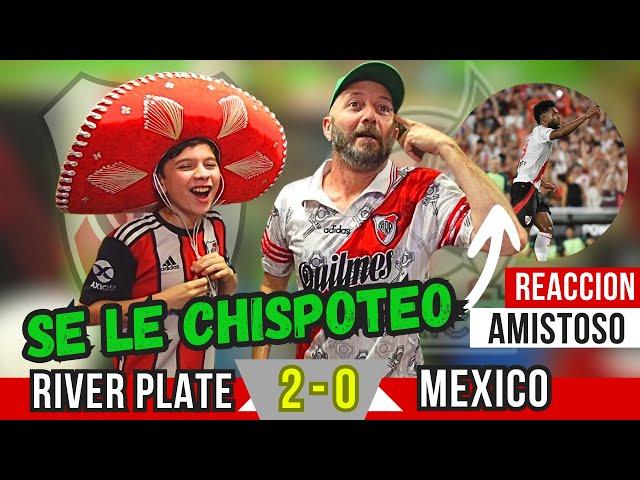 RIVER PLATE 2 vs SELECCION DE MEXICO 0 - Reacciones de Hinchas de River - AMISTOSO