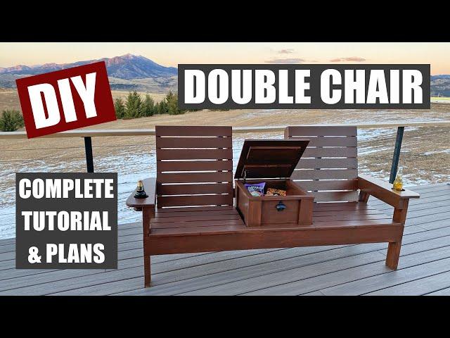 DIY Double Chair with Storage (The Ultimate Porch Chair)