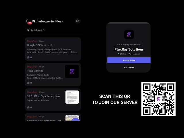 Find Opportunities on Discord | We're now on Discord | Join FluxRay Solutions Discord server
