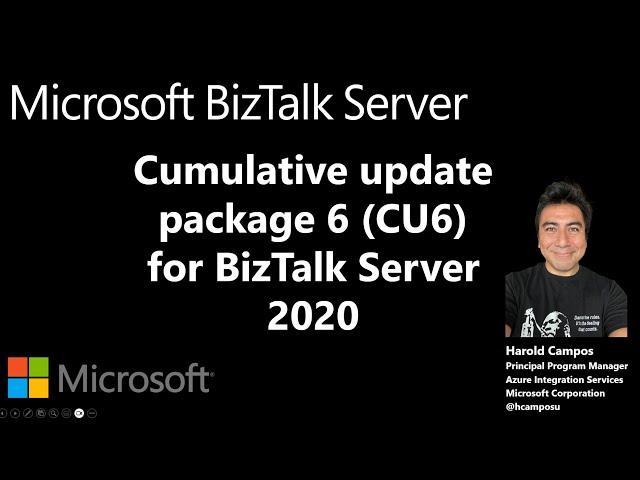 26- BizTalk Server 2020 Cumulative Update 6 - Update your #biztalk  Environments!