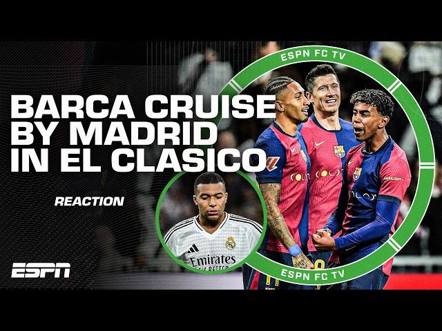 EL CLASICO REACTION  'Nobody would've thought Barcelona would win 4-0!' - Klinsmann | ESPN FC