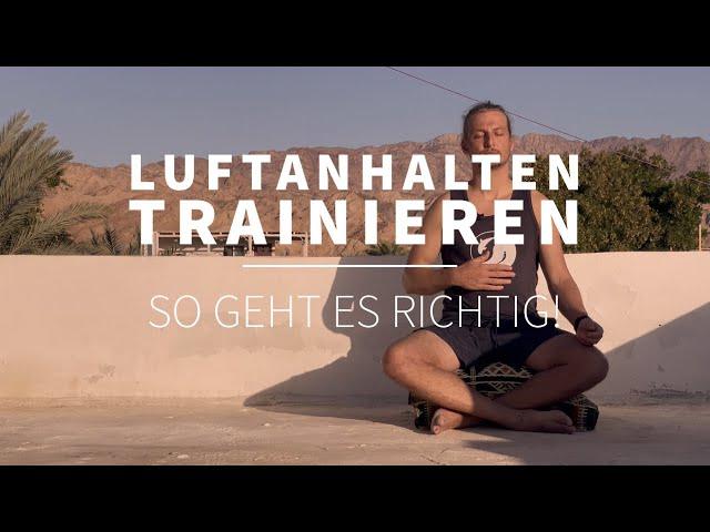 Luftanhalten trainieren: So atmest du richtig