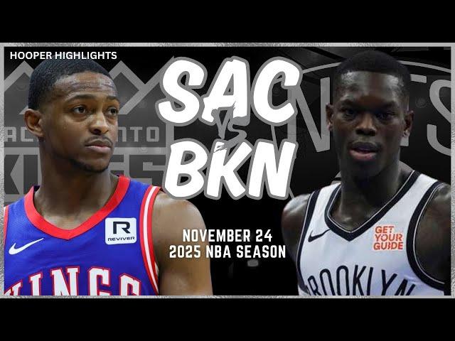 Sacramento Kings vs Brooklyn Nets Full Game Highlights | Nov 24 | 2025 NBA Season