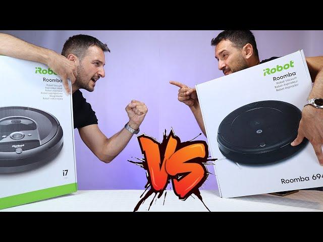 High-End iRobot Roomba i7 VS Budget Roomba 694