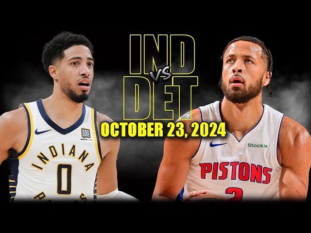 Indiana Pacers vs Detroit Pistons Full Game Highlights - October 23, 2024 | 2024-25 NBA Season