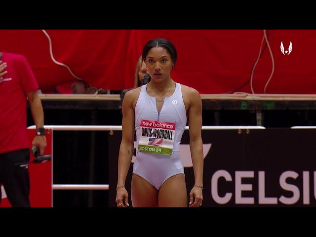 2024 New Balance Indoor Grand Prix | Women's Long Jump | Tara Davis-Woodhall 3rd Attempt