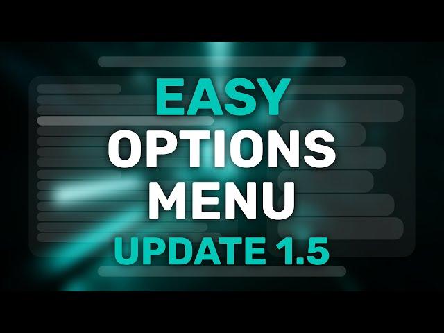 Easy Options Menu 1.5 - Preview Video