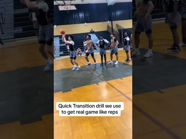 Quick transition drills NBA/College players use to get real game like reps #nba #gamereps