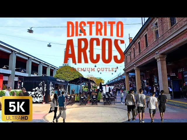 【5K】Recorriendo DISTRITO ARCOS Premium Outlet | Walking Tour 2023 | Palermo, Buenos Aires.