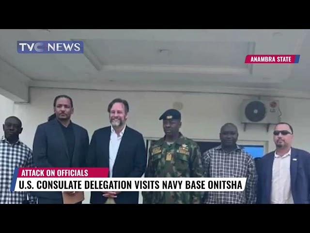 U.S Consulate Delegation Visits Navy Base Onitsha, Anambra State Over Att#ck