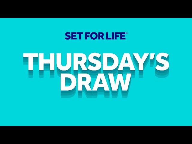 The National Lottery Set For Life draw results from Thursday 14 November 2024