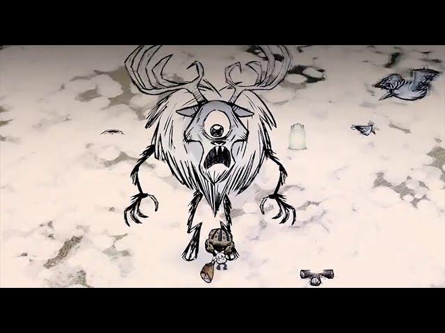 Don't Starve Together - Deerclops Boss Fight