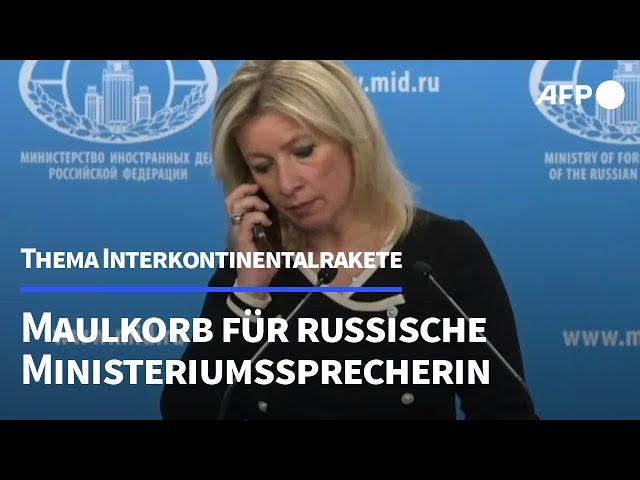 Interkontinentalrakete: Maulkorb für russische Ministeriumssprecherin | AFP