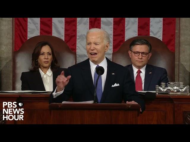 WATCH: ‘I will not bow down’ to Putin on Ukraine, Biden says | 2024 State of the Union