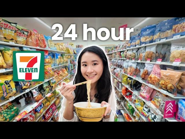 Eating ONLY Japanese Convenience Store Food For 24 Hours 