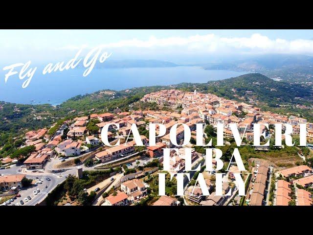 Island ELBA, CAPOLIVERI CITY, ITALY. Bike GO PRO