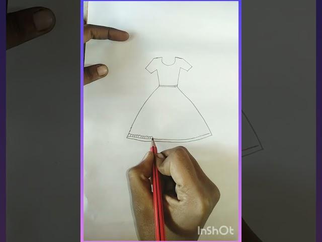 easy baby frock drawing for beginners# easy method