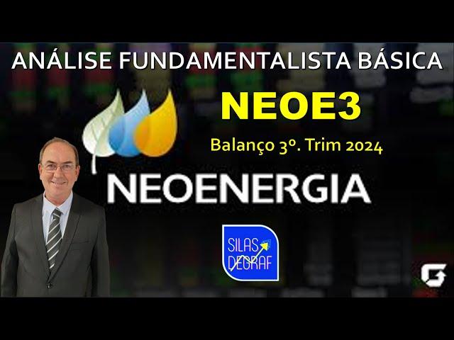 NEOE3 - NEOENERGIA S/A. ANÁLISE FUNDAMENTALISTA BÁSICA. PROF. SILAS DEGRAF