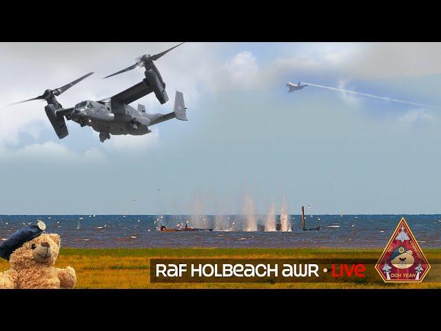 LIVE COMBAT TRAINING RAF HOLBEACH AIR WEAPONS RANGE • LIVE AMMO FIRING & STRAFING 24.04.25