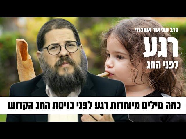 מה עושים עם הילדים שלושה ימים? כמה מילים מיוחדות מהרב שניאור אשכנזי