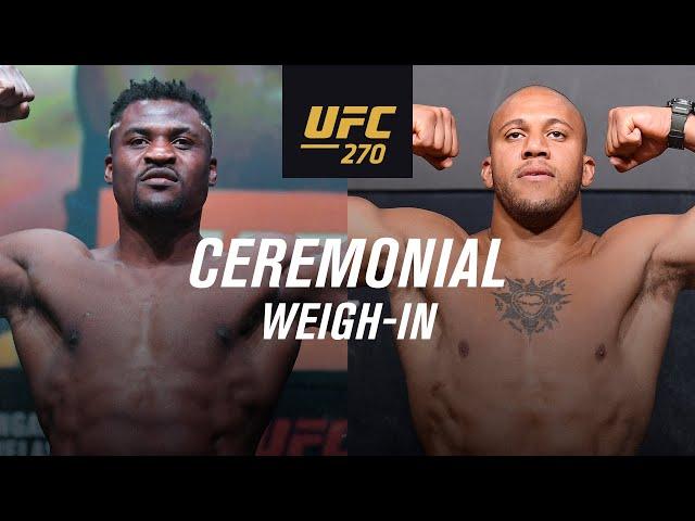 UFC 270: Ceremonial Weigh-In