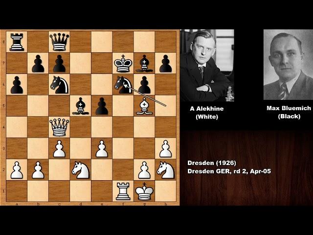 Alexander Alekhine Blunders Yet He Still Wins