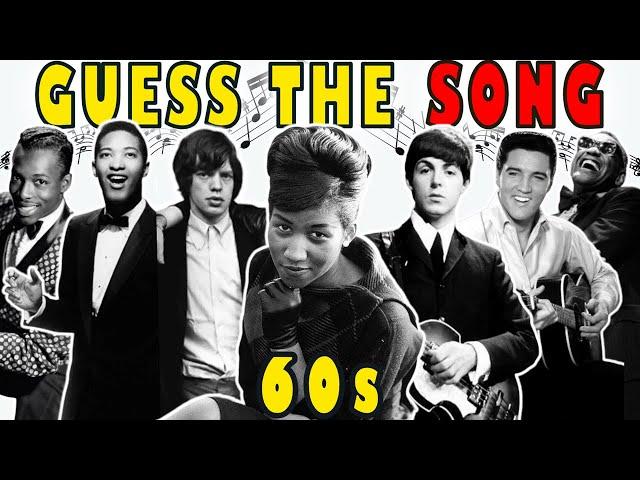 Guess The 60s Songs  The Song Everyone Knows | Music Quiz