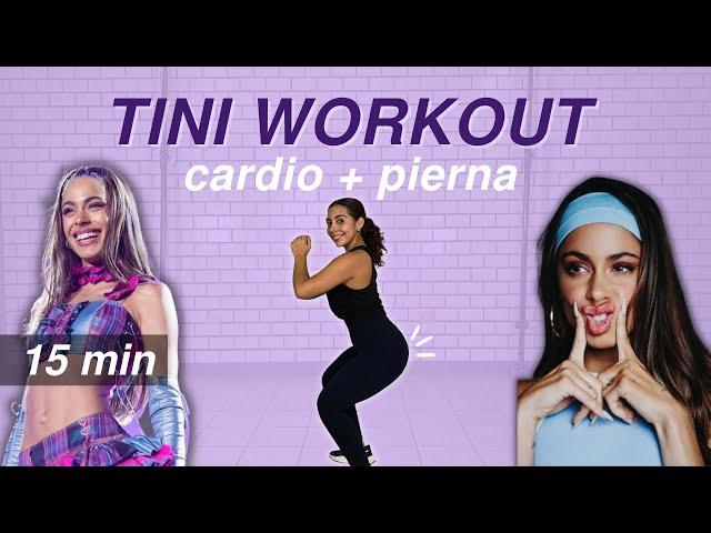 TINI WORKOUT - rutina de cardio y piernas EN CASA  ejercicios SIN MATERIAL