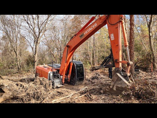 Another Buried Excavator To Recover!