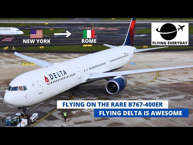 TRIP REPORT | DELTA AIRLINES B767-400 | ECONOMY CLASS | NEW YORK (JFK) - ROME (FCO)