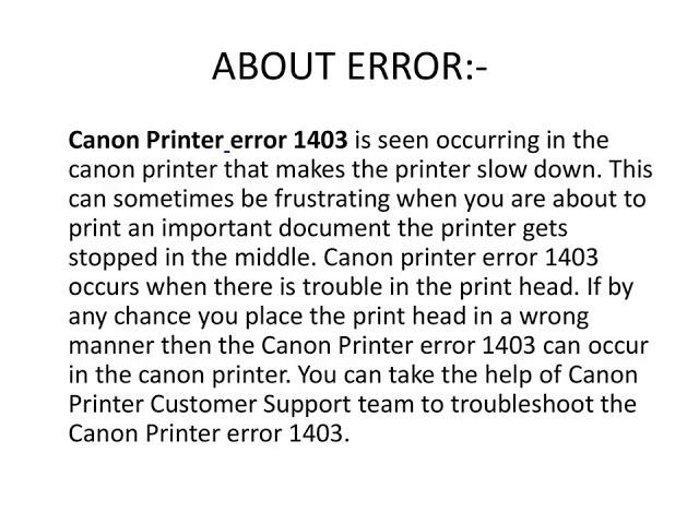 [Fixed] Canon Printer Error Code 1403 | Canon Support Code 1403 | Canon Printer 1403 Error.