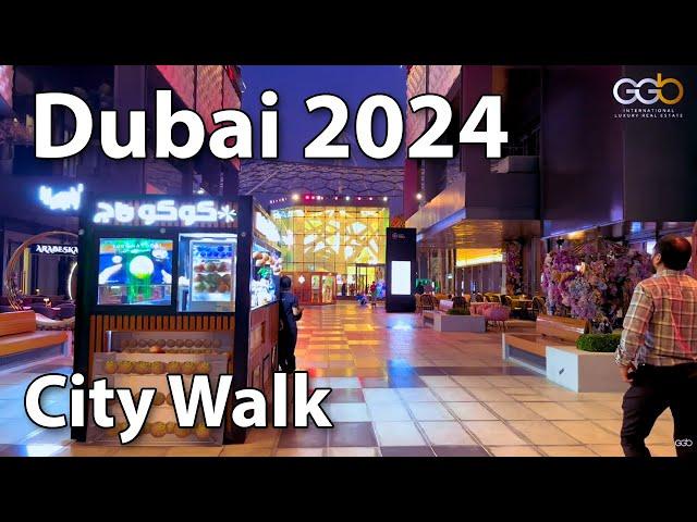 Dubai City Walk  Vibrant Lifestyle Destination | [4K] Walking Tour