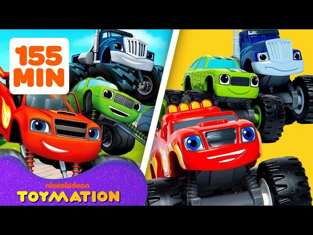 155 MINUTES of Blaze's TOP Rescues & Missions! | Blaze and the Monster Machines Toys | Toymation