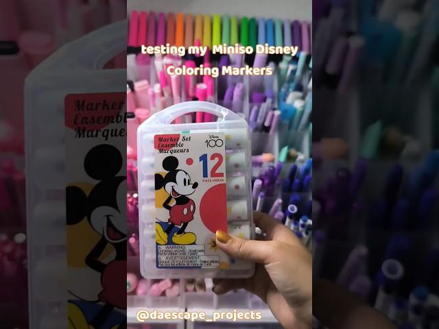 Pen test no 34.Miniso Disney/Mickey Mouse markers #pentest #penswatch #pencollection