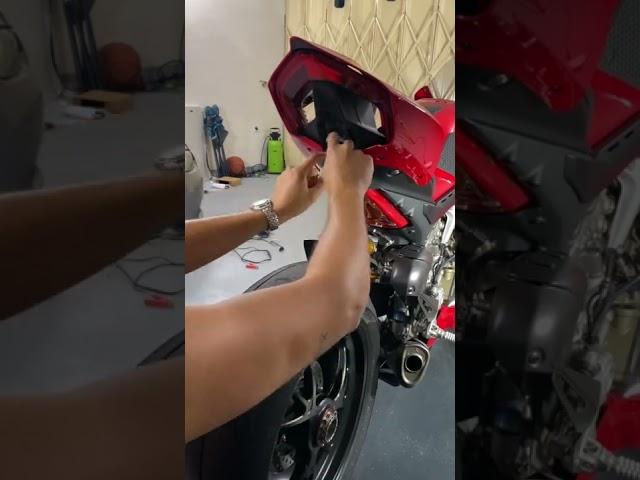 Removing tail tidy Ducati Panigale V4S