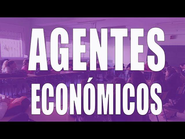 ¿Qué son los agentes económicos?