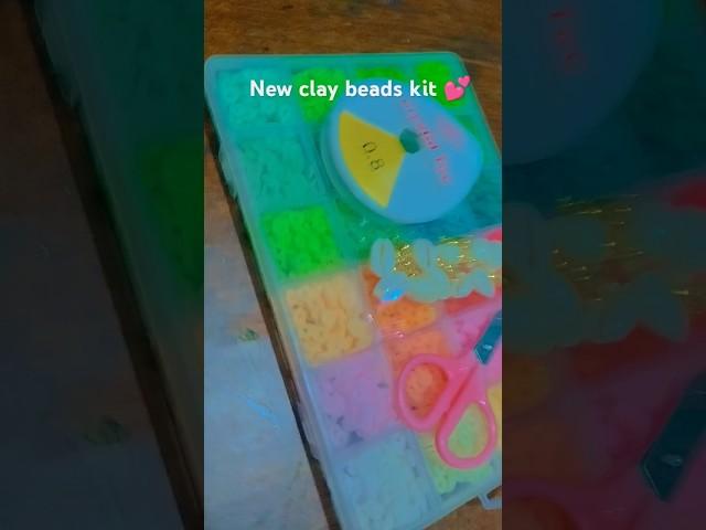 Unboxing new clay beads kit#clay beads#braclets#jewellery #kit#new#diy #cute#shorts#viral#trending