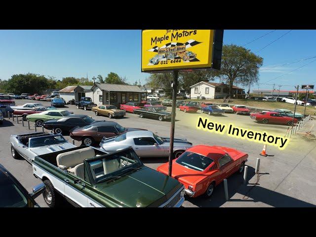 Classic American Hot Rods Maple Motors Inventory Update 9/16/24 Muscle Cars For Sale Deals Rides USA