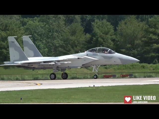 F-15QA Advanced fighter jet demo Spirit of St. Louis 2024