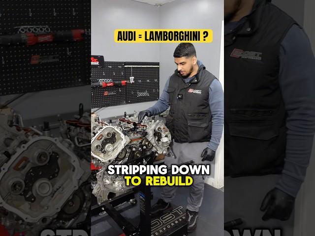 Did you know Lamborghini use an Audi engine ?? #shorts