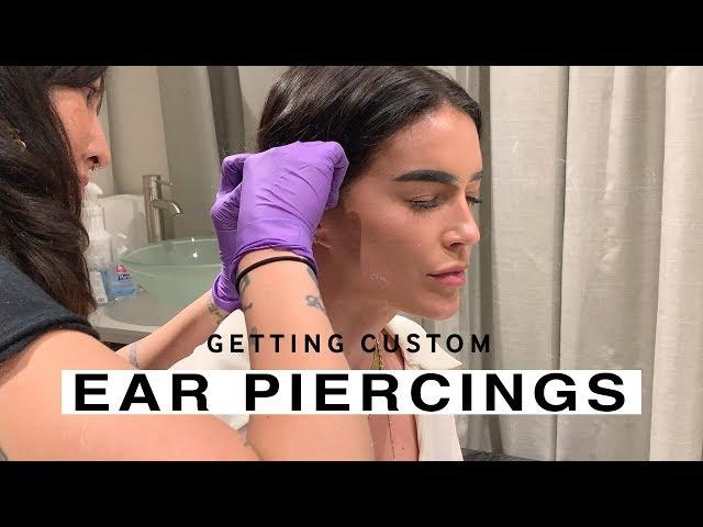 Getting Custom Ear Piercings // Brittany Xavier